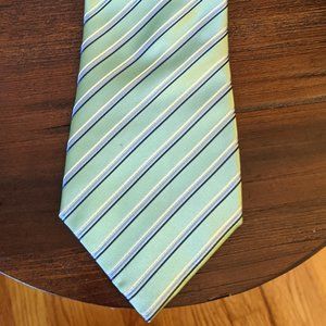 $5!!! Croft & Barrow Mint Stripe Silk Tie